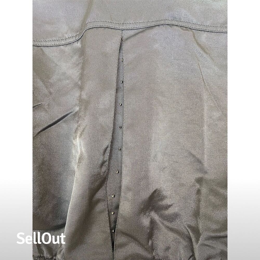 Cache Women's Silver Rhinestone Denim Style Jacket Party/Cocktail - Picture 5 of 5